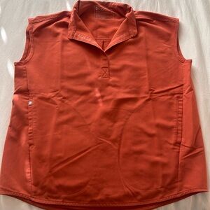 Figs orange Oversized Rafaela Scrub Top